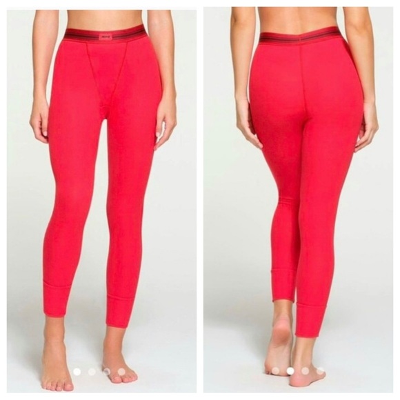 Skims Cotton Ribbed Legging in Red Limited Edition Womens Small Medium NWT - Picture 1 of 5